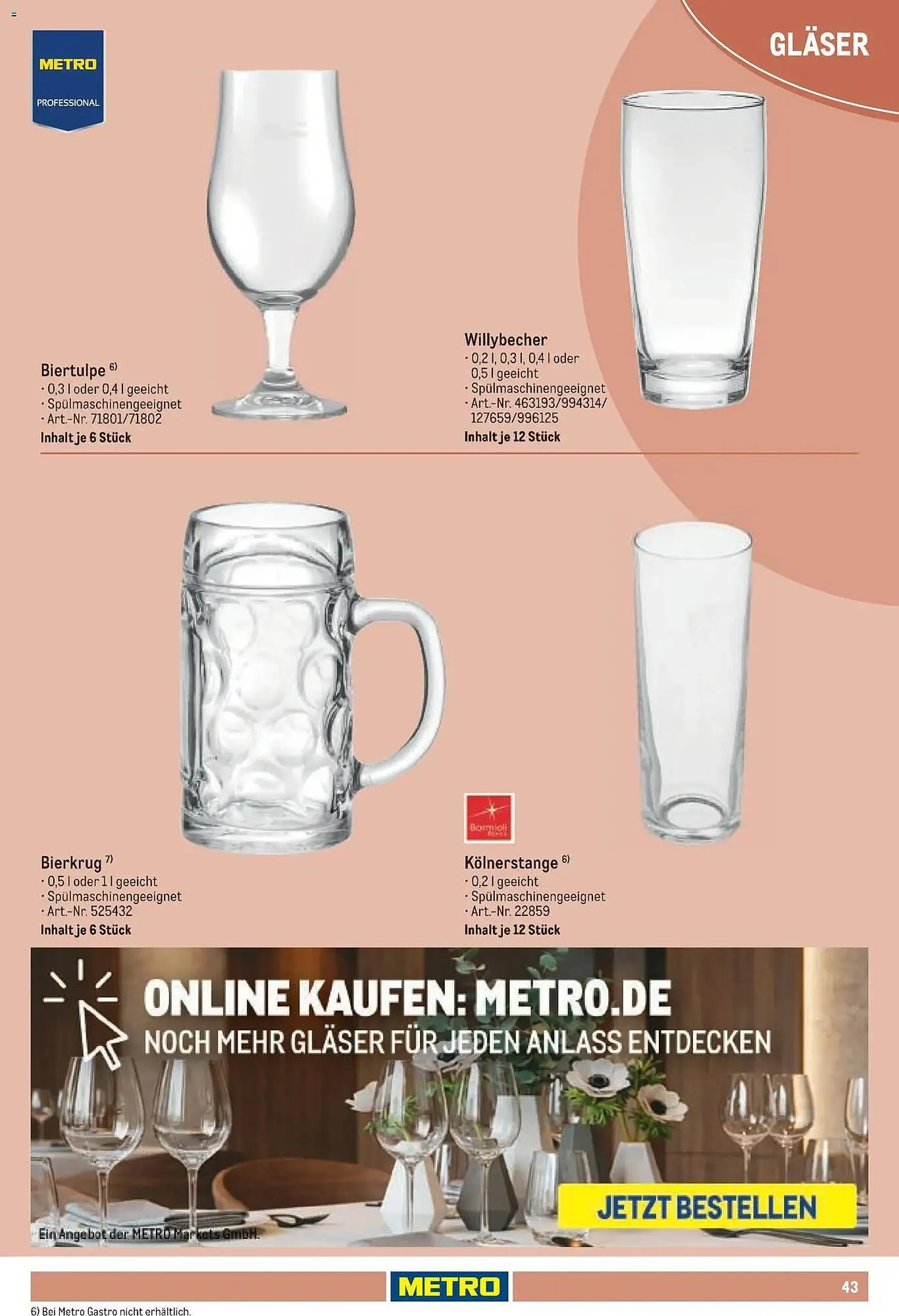 METRO Prospekt von 15. Juni bis 31. August 2026 - Prospekt seite 43