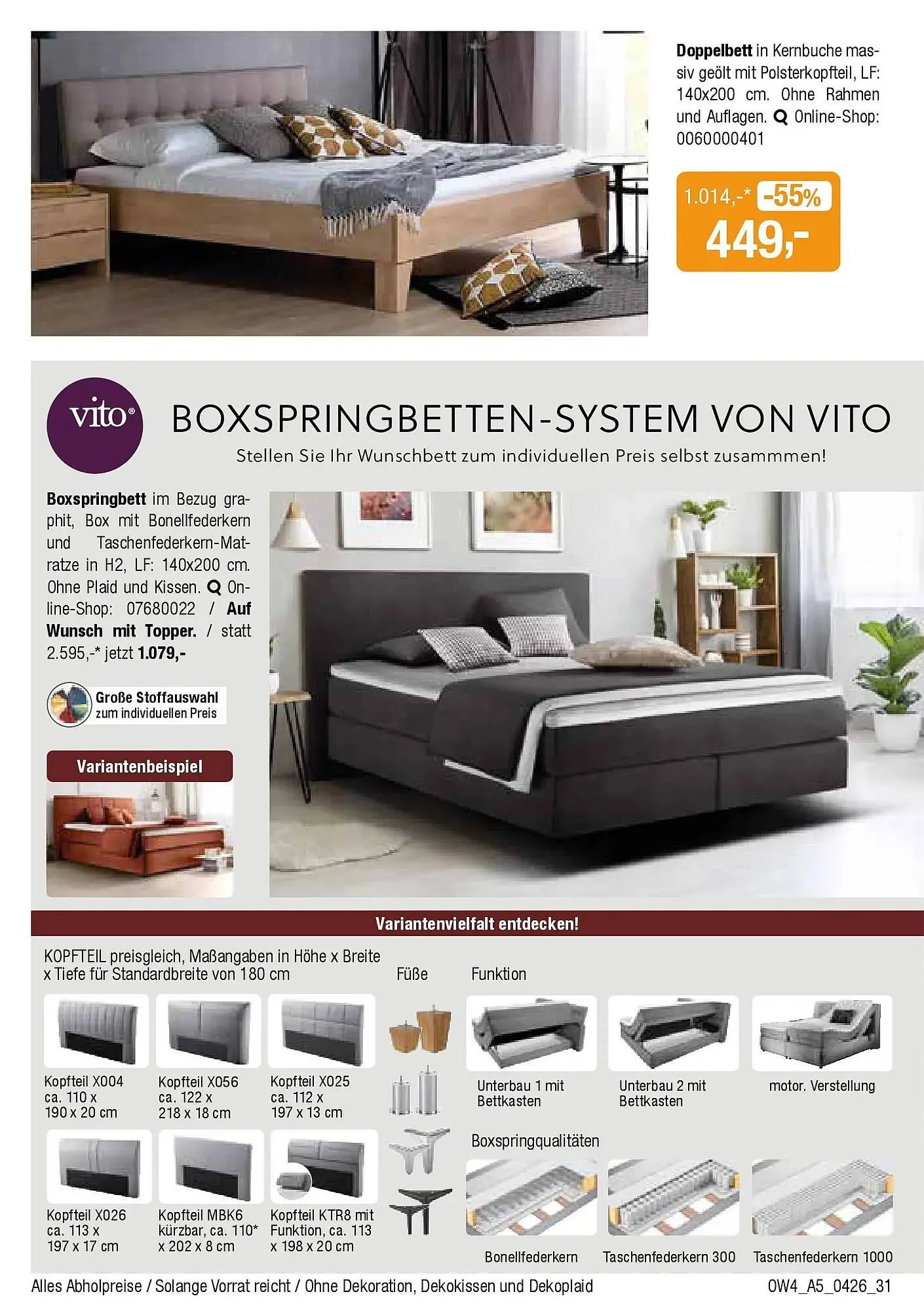 Opti Wohnwelt Prospekt von 1. April bis 18. April 2026 - Prospekt seite 31