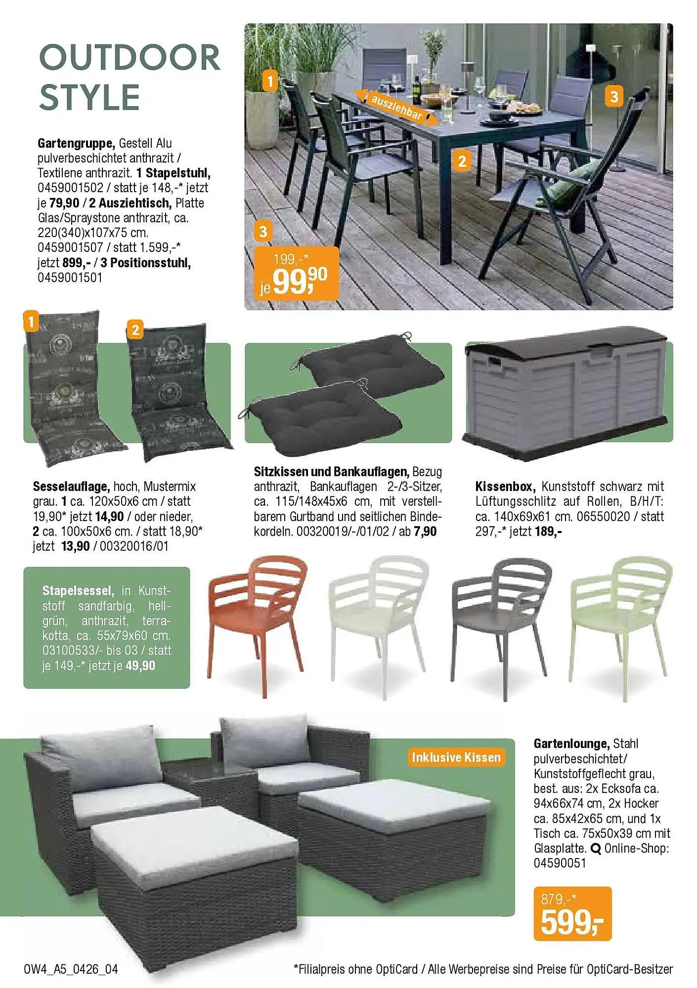 Opti Wohnwelt Prospekt von 1. April bis 18. April 2026 - Prospekt seite 4