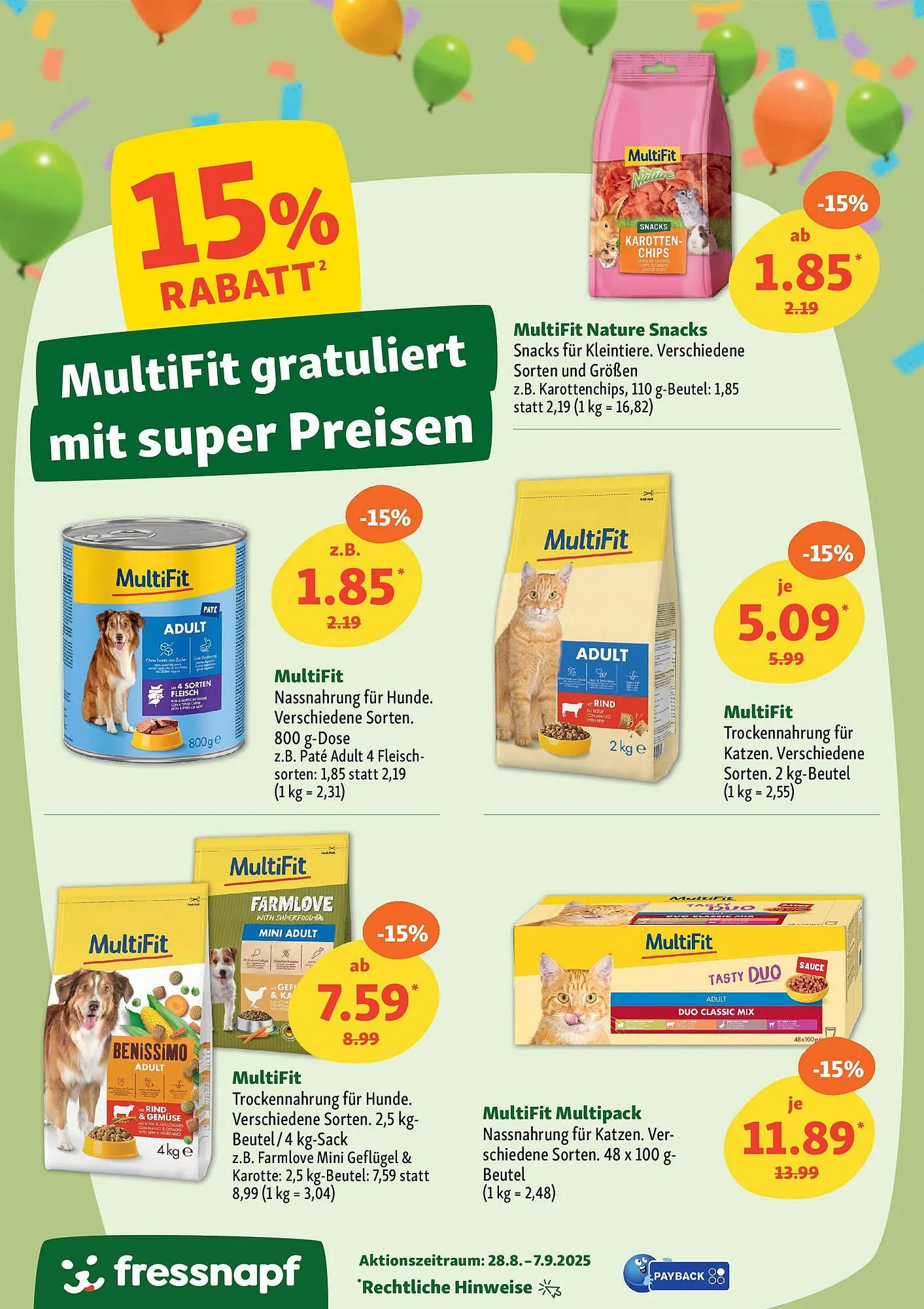 Fressnapf Prospekt von 27. August bis 7. September 2025 - Prospekt seite 6