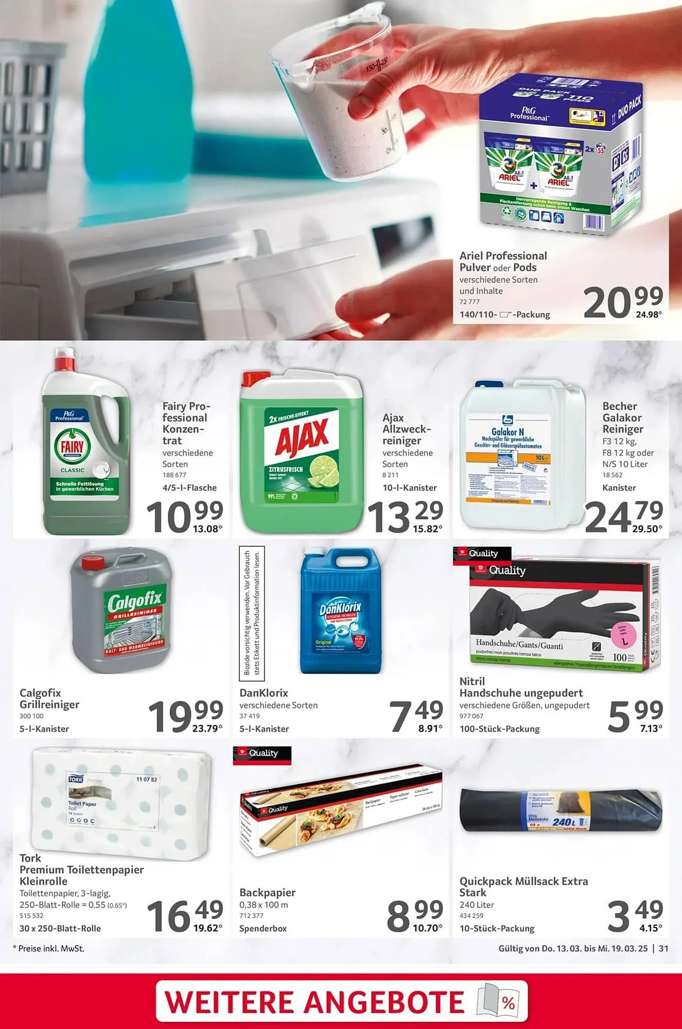 Selgros Prospekt von 13. März bis 20. März 2025 - Prospekt seite 31