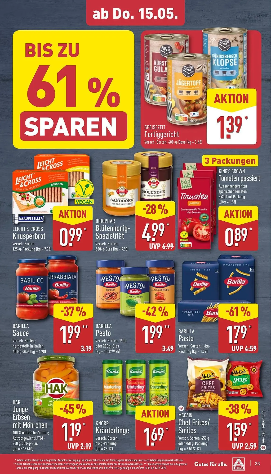 Aldi Nord Prospekt von 12. Mai bis 18. Mai 2025 - Prospekt seite 33