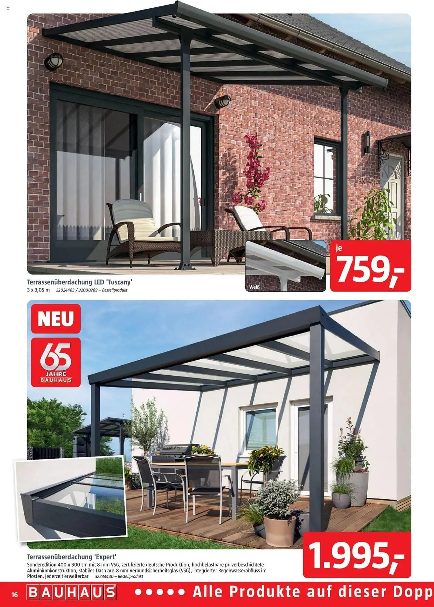 Bauhaus Prospekt von 31. Mai bis 28. Juni 2025 - Prospekt seite 16