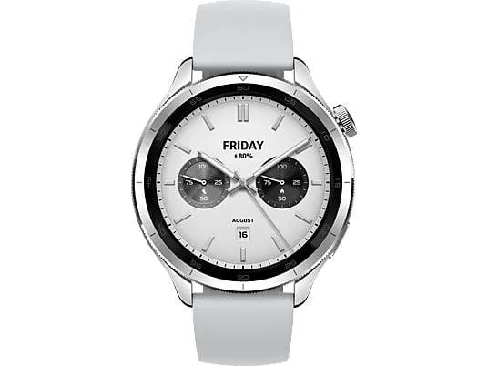 XIAOMI Watch S4 Smartwatch Aluminium mit Titanlegierung Silikon, 22 mm, Silver