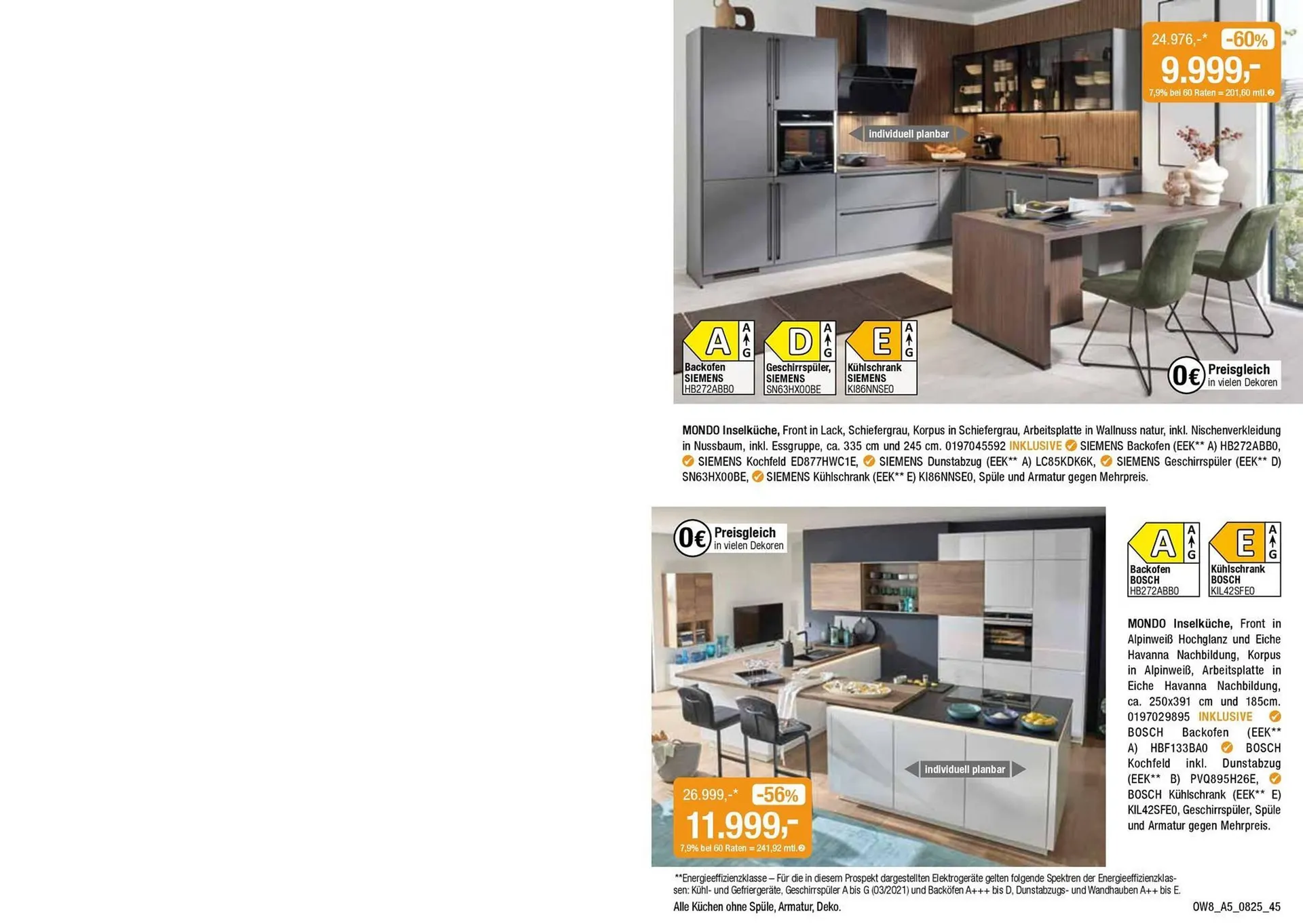 Opti Wohnwelt Prospekt von 25. Juli bis 23. August 2025 - Prospekt seite 45