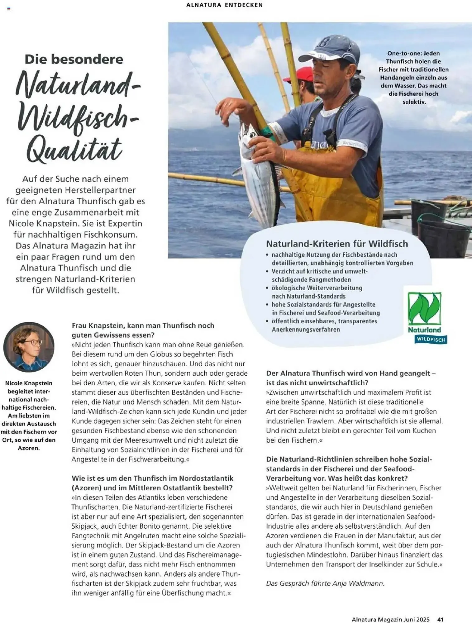 Alnatura Prospekt von 1. Juni bis 30. Juni 2025 - Prospekt seite 41