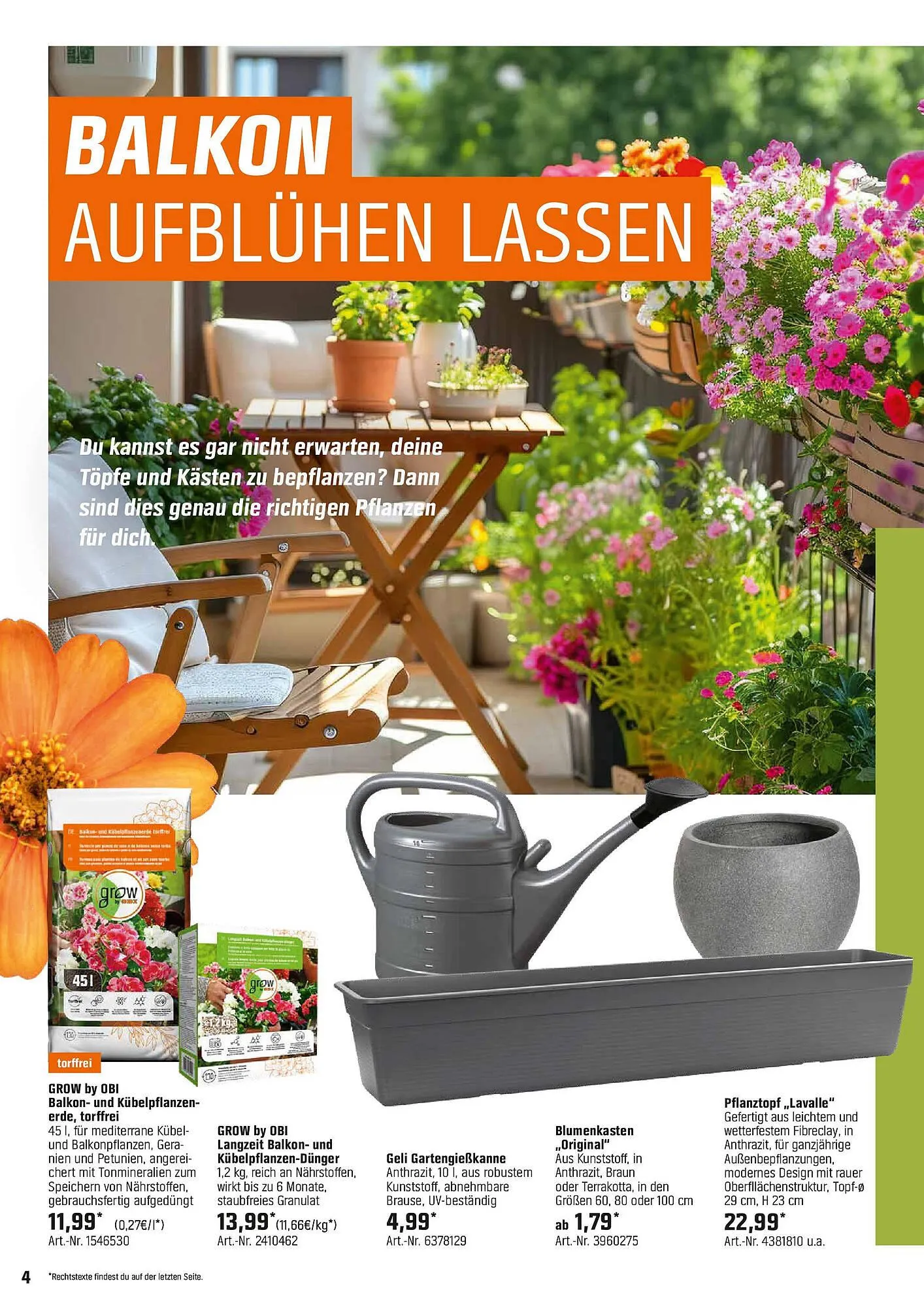 OBI Prospekt von 6. April bis 24. April 2025 - Prospekt seite 4