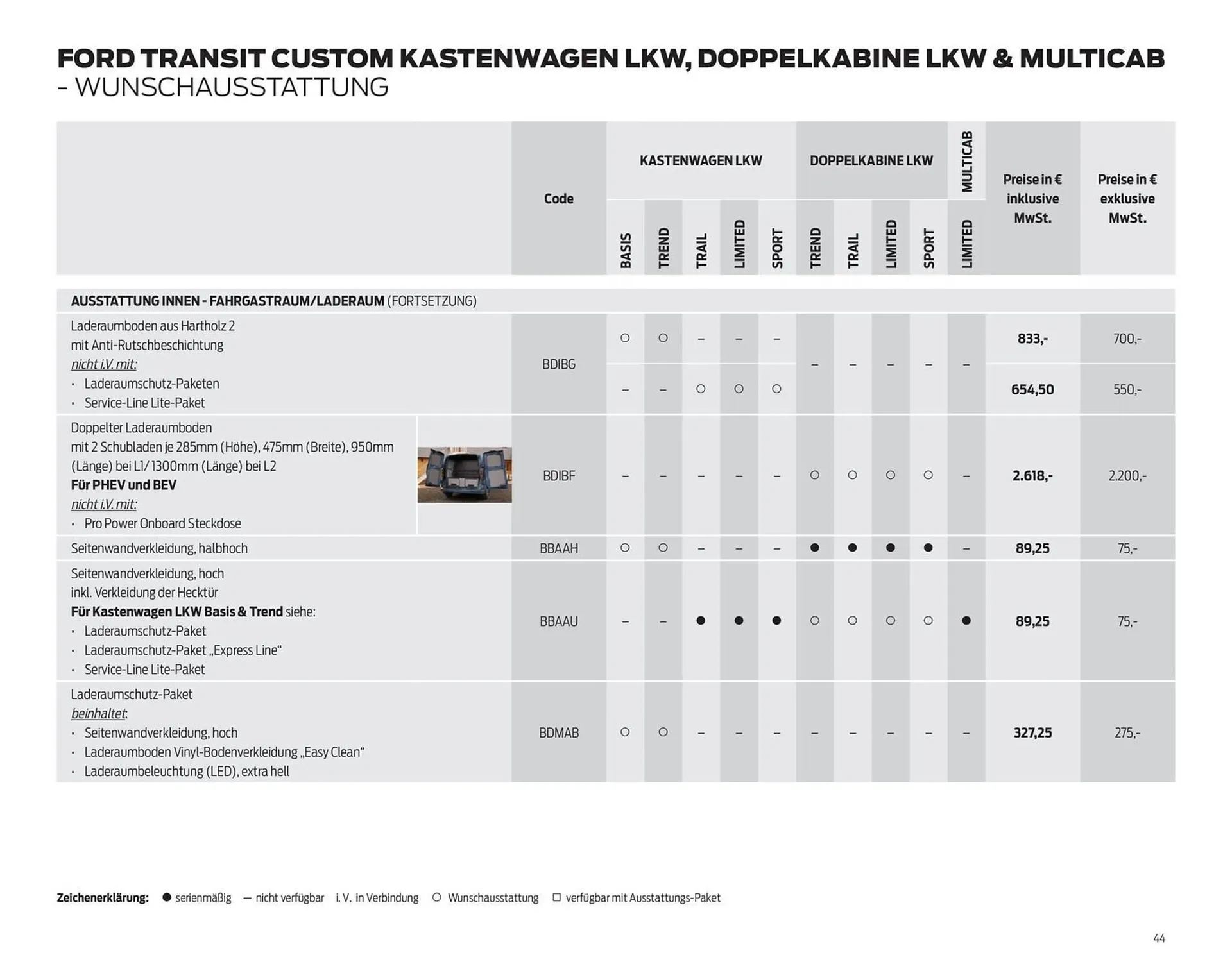 Ford Prospekt von 25. März bis 8. April 2026 - Prospekt seite 44