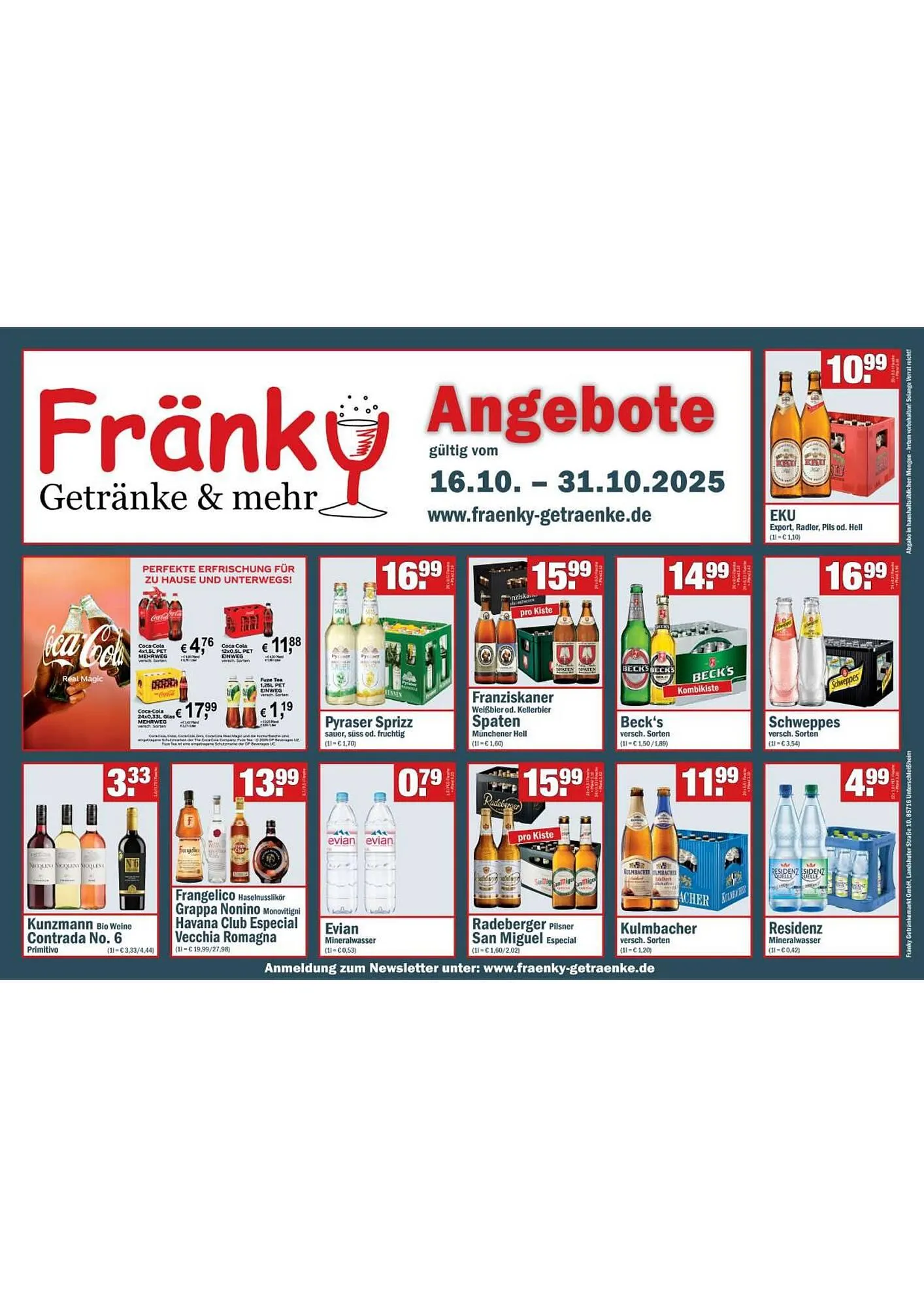 Fränky Getränke Prospekt - 1