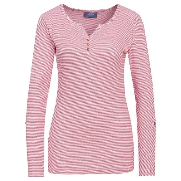Damen Langarmshirt mit feinen Streifen