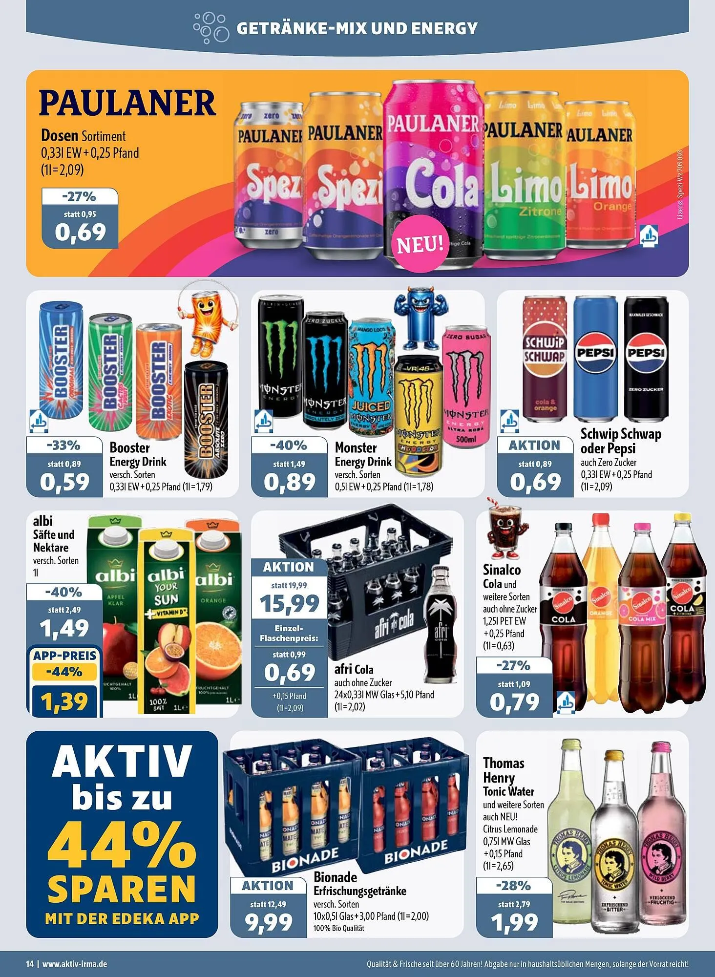 Aktiv Irma Prospekt von 20. April bis 25. April 2026 - Prospekt seite 14