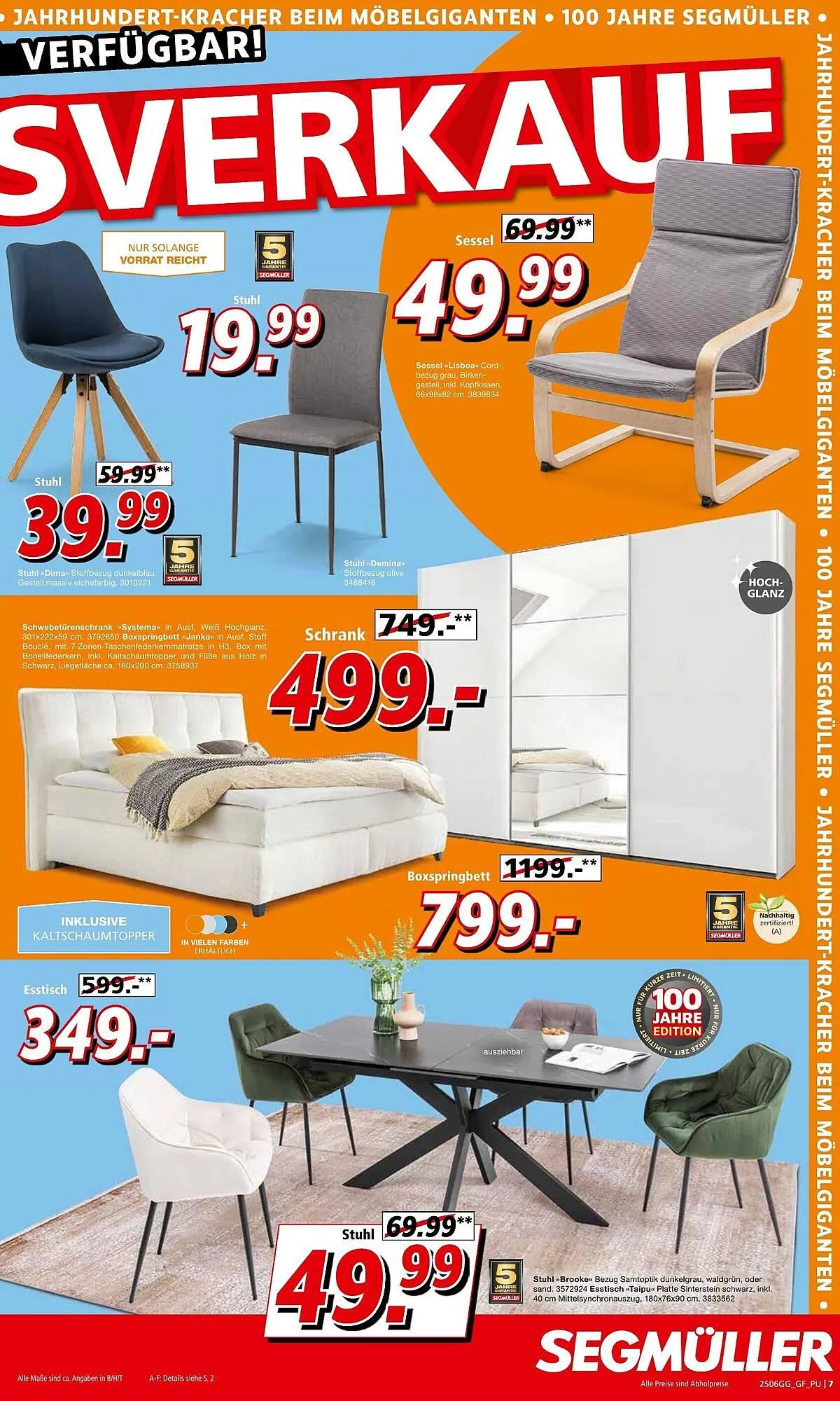 Segmüller Prospekt von 21. Juni bis 5. Juli 2025 - Prospekt seite 7