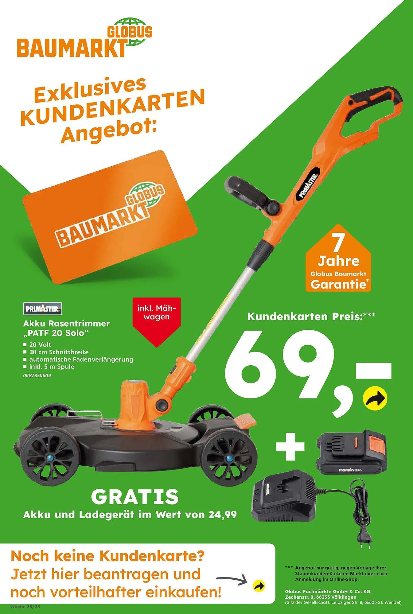 Globus Baumarkt Prospekt von 6. Juli bis 12. Juli 2025 - Prospekt seite 9
