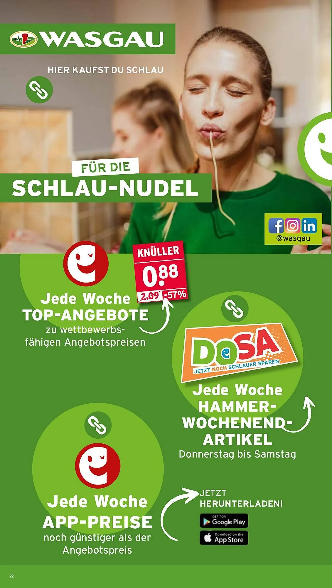 Wasgau Prospekt von 27. April bis 2. Mai 2026 - Prospekt seite 22