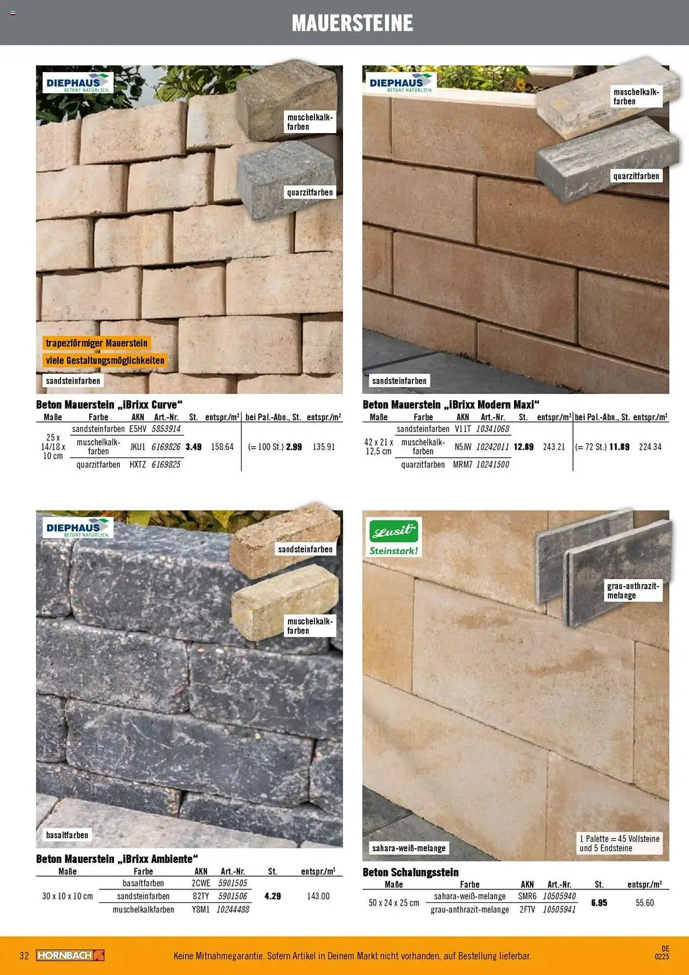 Hornbach Prospekt von 28. Februar bis 29. März 2025 - Prospekt seite 32