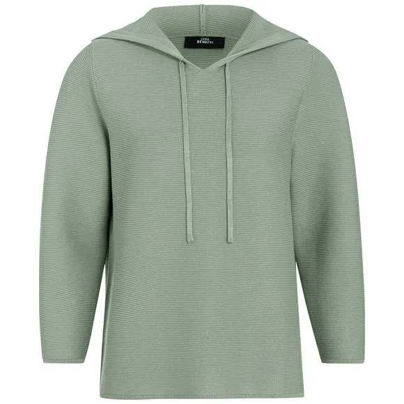 Damen Strickpullover mit Kapuze