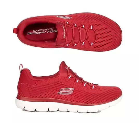 SKECHERS Damen-Sneaker Summits Bungeeschnürung Memory Foam