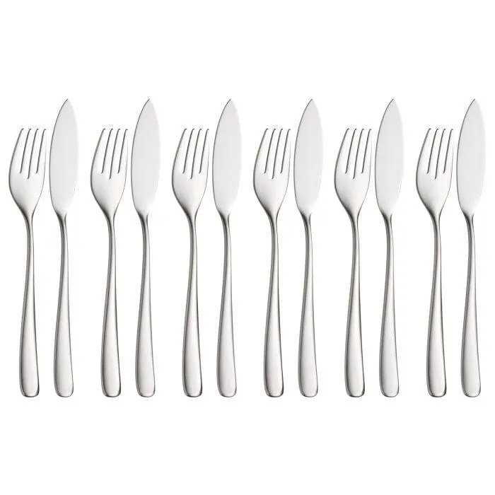 Vision Fischbesteck-Set, 12-teilig, Cromargan protect®