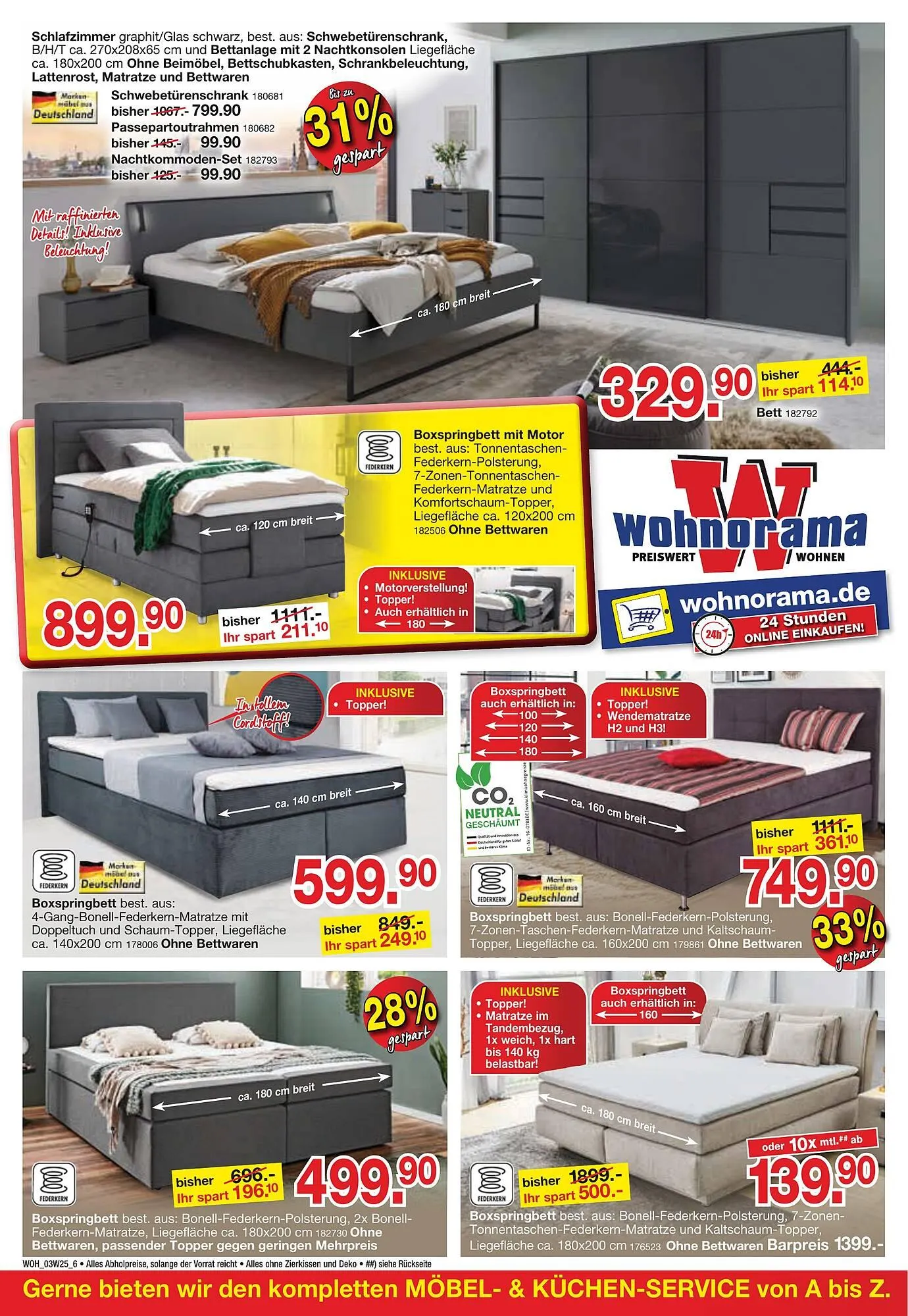 Wohnorama Prospekt von 26. März bis 28. März 2025 - Prospekt seite 6