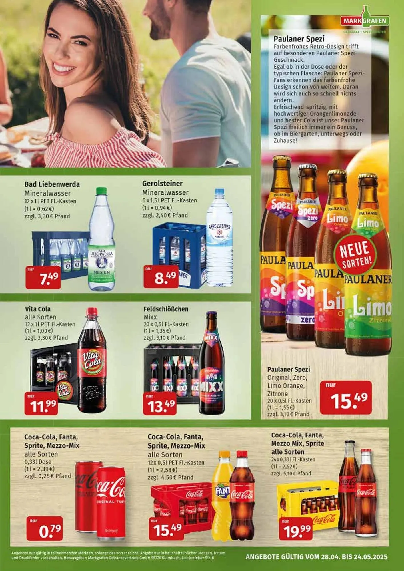 Markgrafen Prospekt von 28. April bis 25. Mai 2025 - Prospekt seite 7