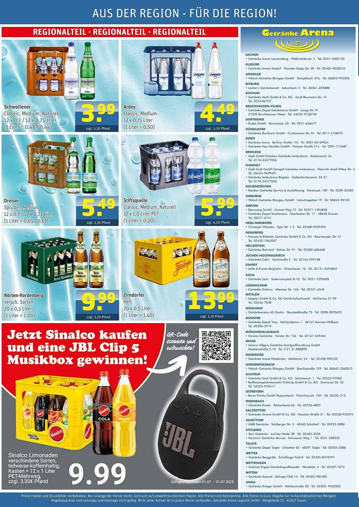 Getränke Arena Prospekt von 21. Juli bis 26. Juli 2025 - Prospekt seite 4