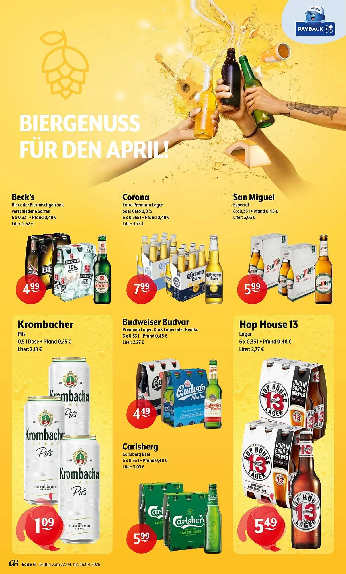 Trink und Spare Prospekt von 21. April bis 26. April 2025 - Prospekt seite 6