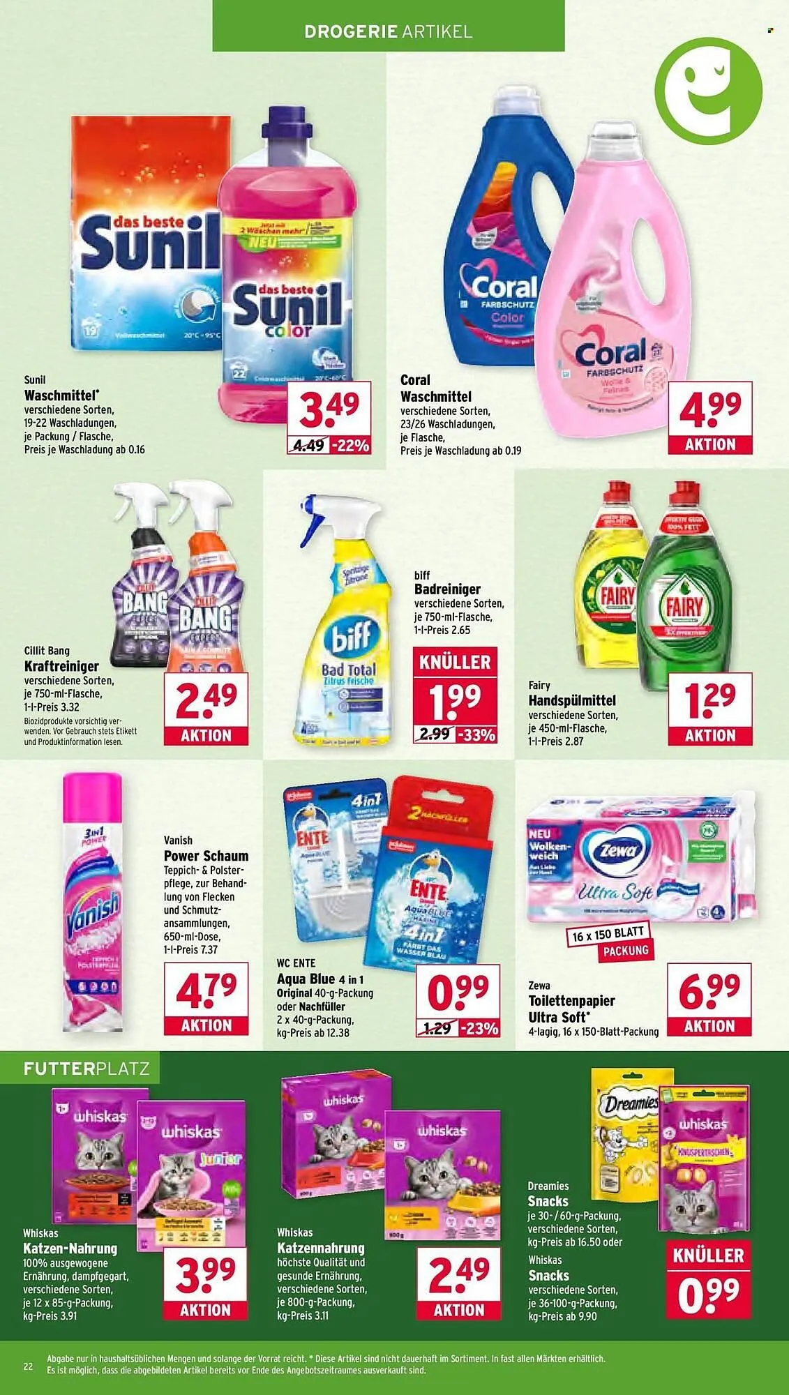 Wasgau Prospekt von 23. März bis 28. März 2026 - Prospekt seite 22