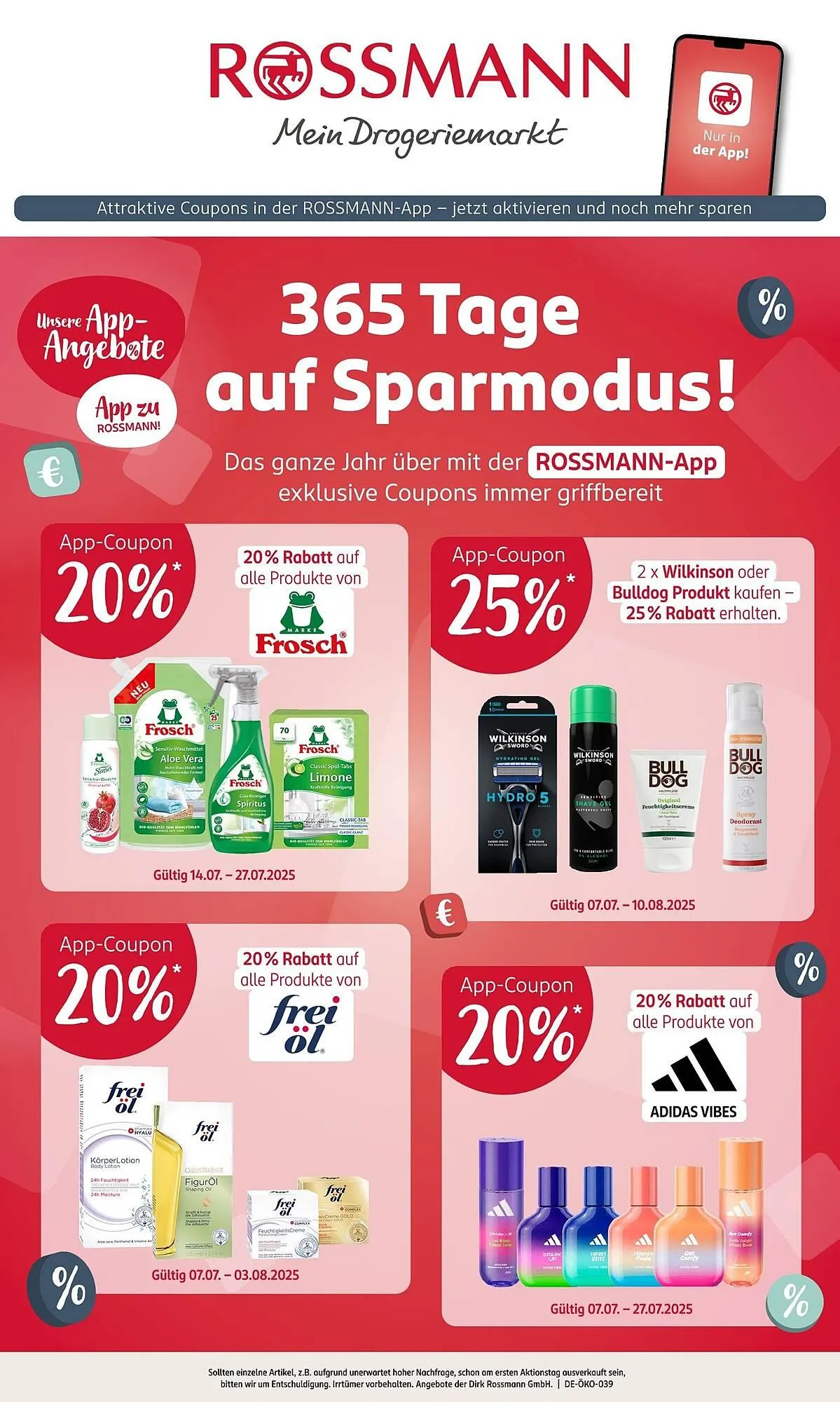 Rossmann Prospekt von 21. Juli bis 25. Juli 2025 - Prospekt seite 1