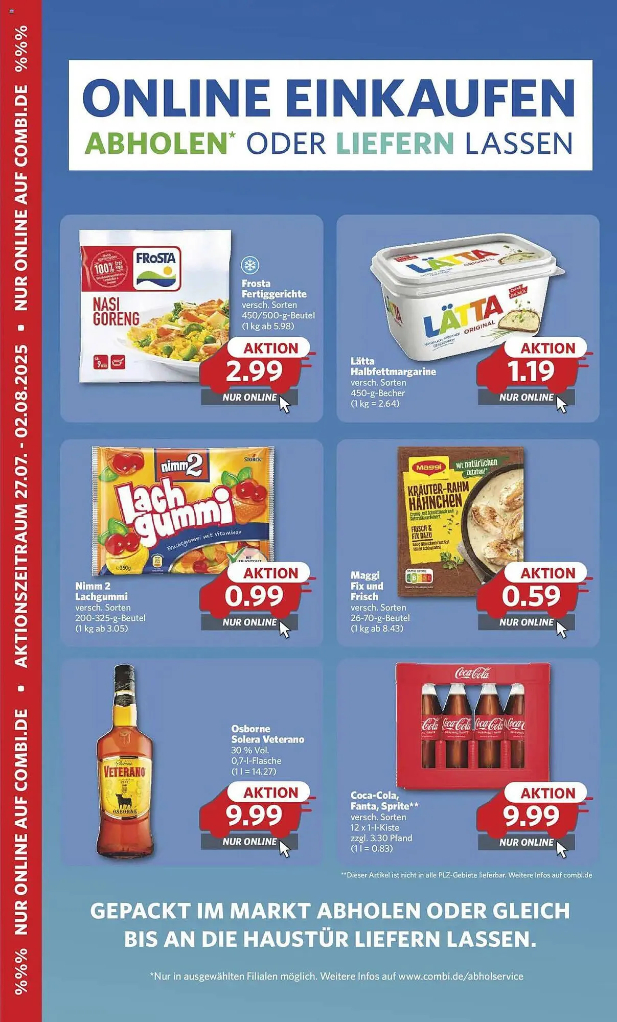 Combi Prospekt von 27. Juli bis 2. August 2025 - Prospekt seite 1