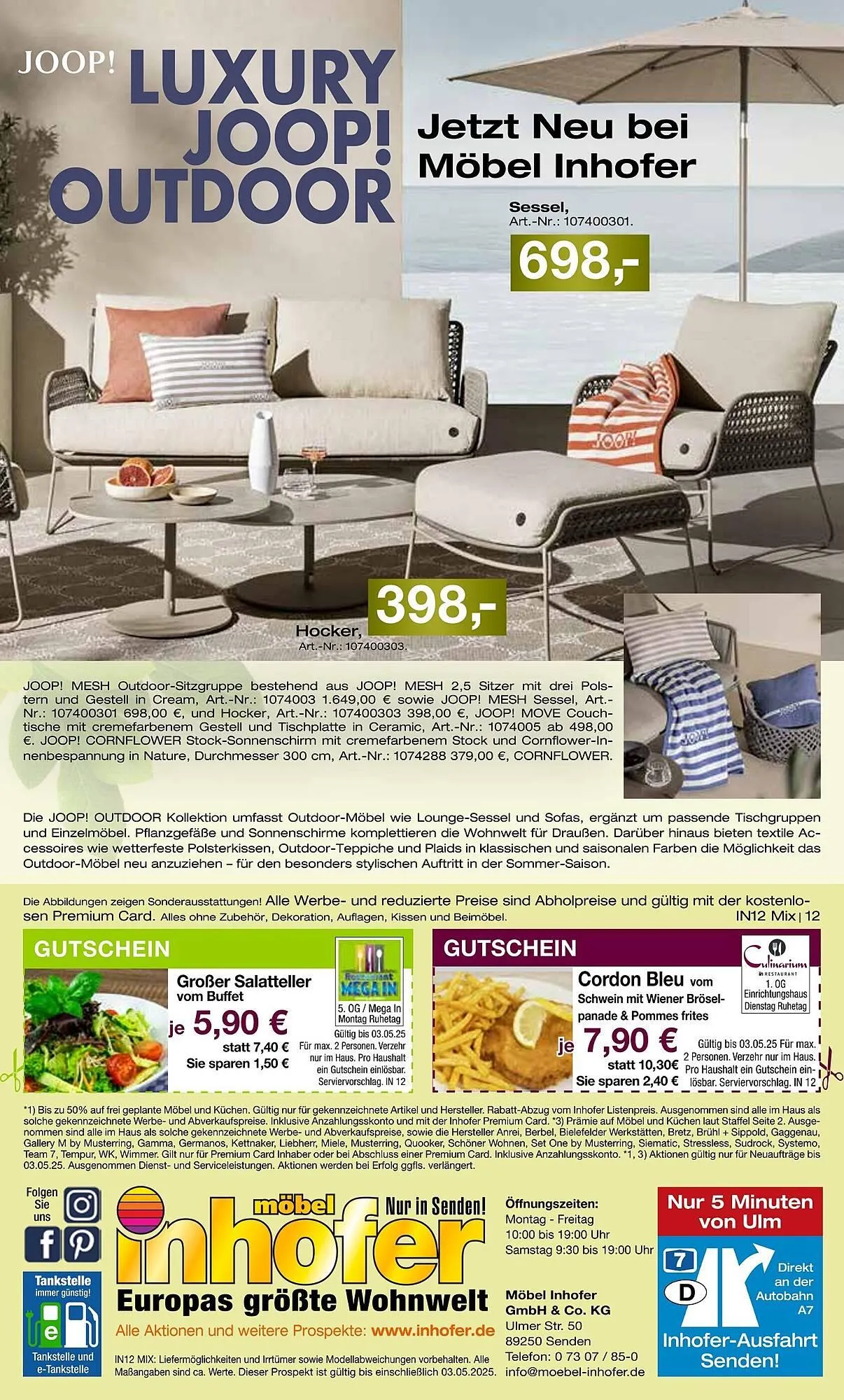 Möbel Inhofer Prospekt von 26. April bis 3. Mai 2025 - Prospekt seite 12
