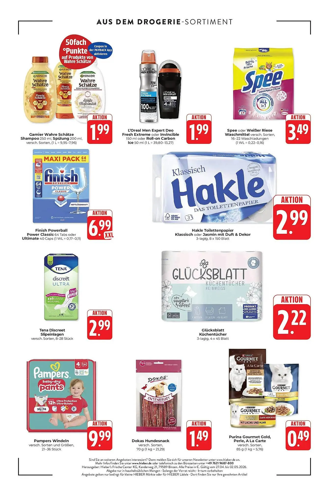 Hieber's Frische Center Prospekt von 26. April bis 2. Mai 2026 - Prospekt seite 16