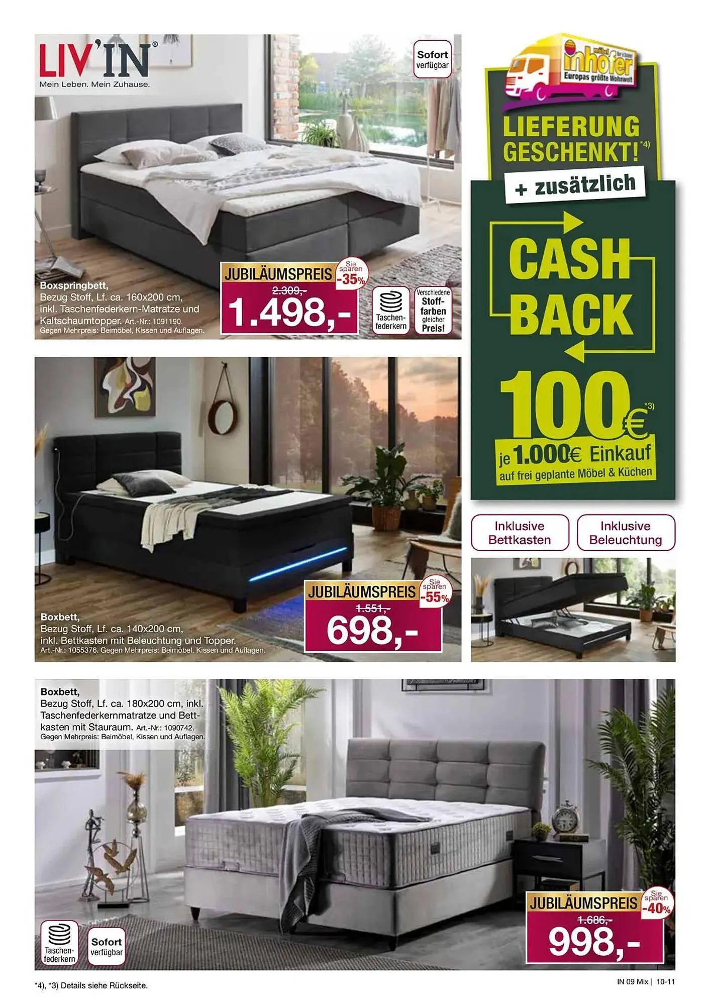 Möbel Inhofer Prospekt von 16. April bis 2. Mai 2026 - Prospekt seite 11