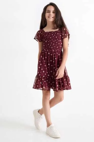 Chiffon dress - floral