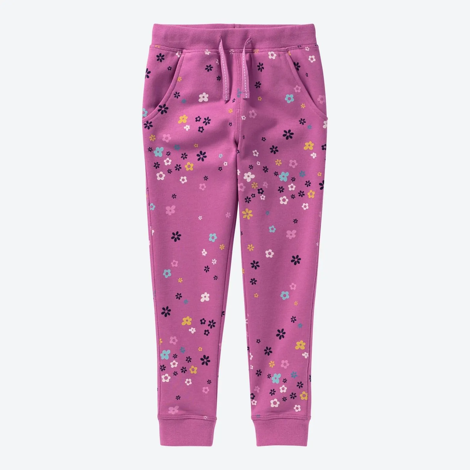 Kinder-Mädchen-Jogginghose mit Blumen-Muster