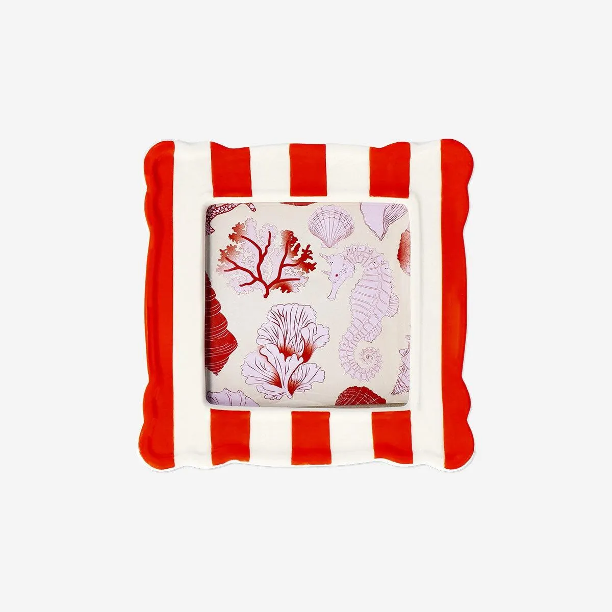 Striped ceramic picture frame - 10x50 cm