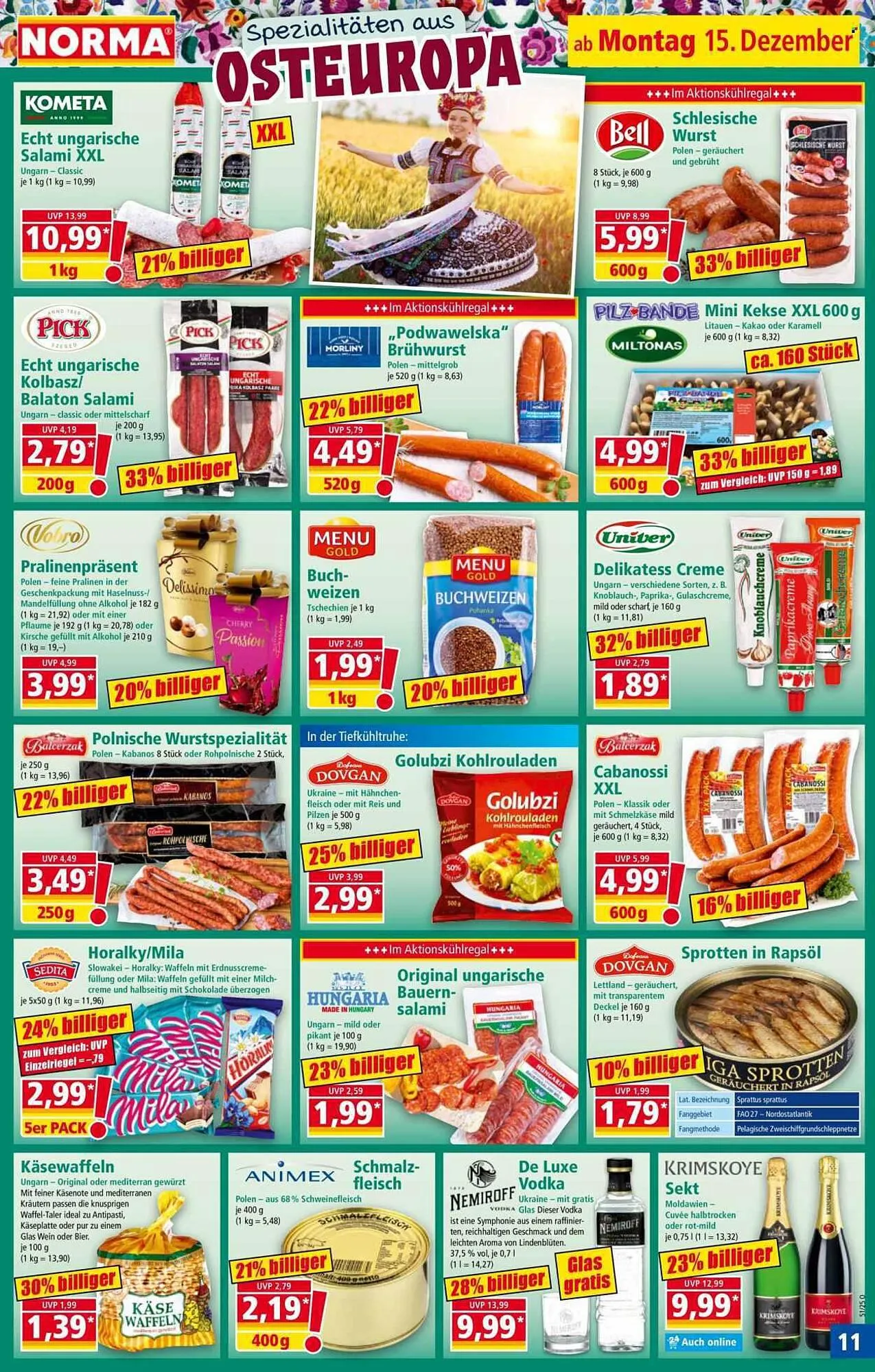 Norma Prospekt von 15. Dezember bis 21. Dezember 2025 - Prospekt seite 15