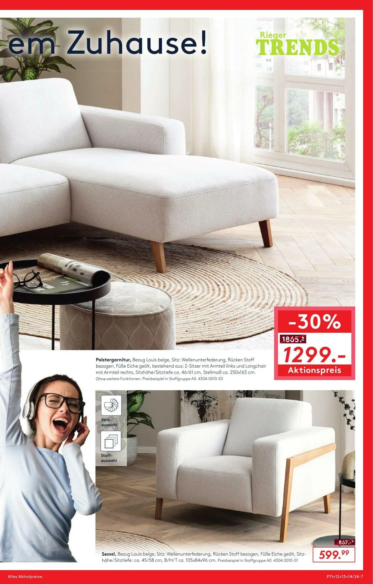 Möbel Rieger Aktueller Prospekt von 8. Oktober bis 22. Oktober 2025 - Prospekt seite 7