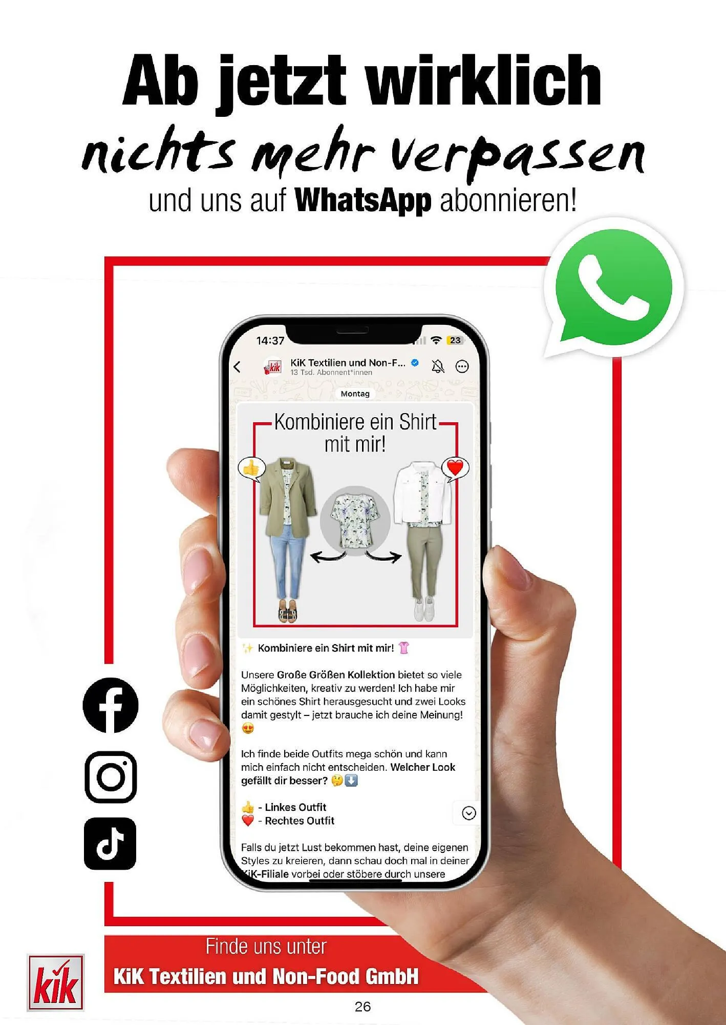 KiK Prospekt von 21. März bis 30. März 2025 - Prospekt seite 26