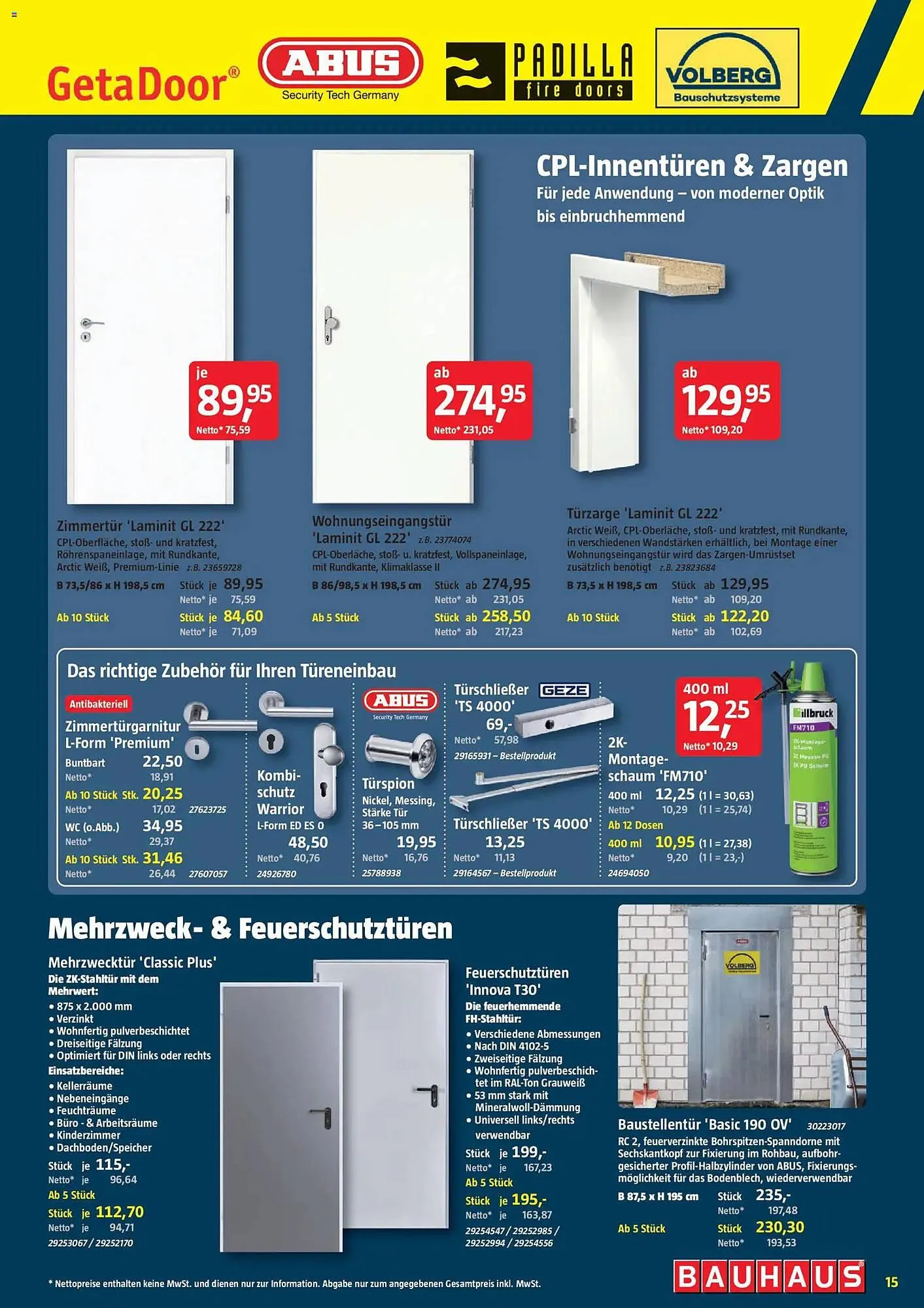 Bauhaus Prospekt von 11. April bis 25. April 2026 - Prospekt seite 15