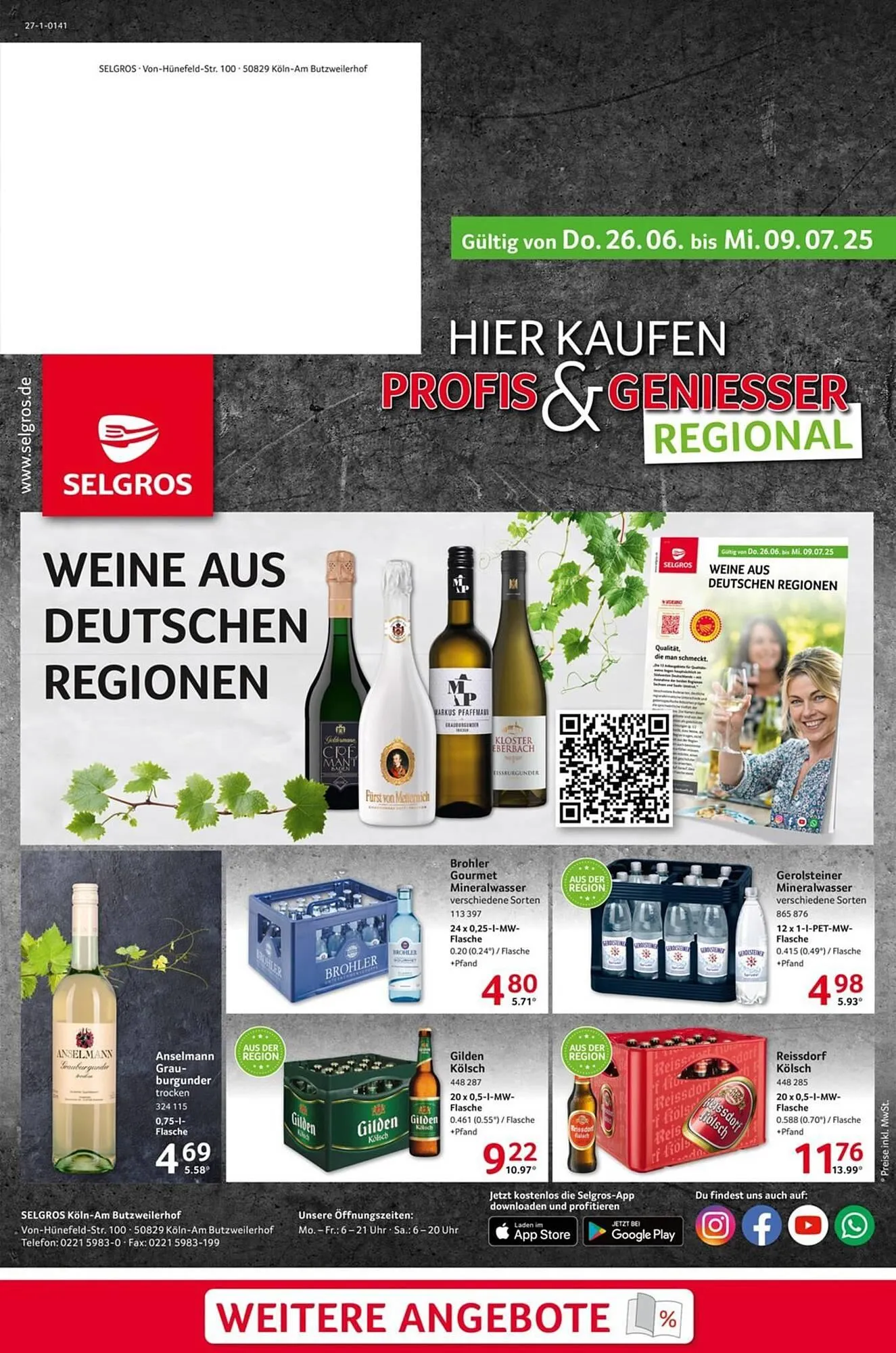 Selgros Prospekt von 26. Juni bis 9. Juli 2025 - Prospekt seite 1