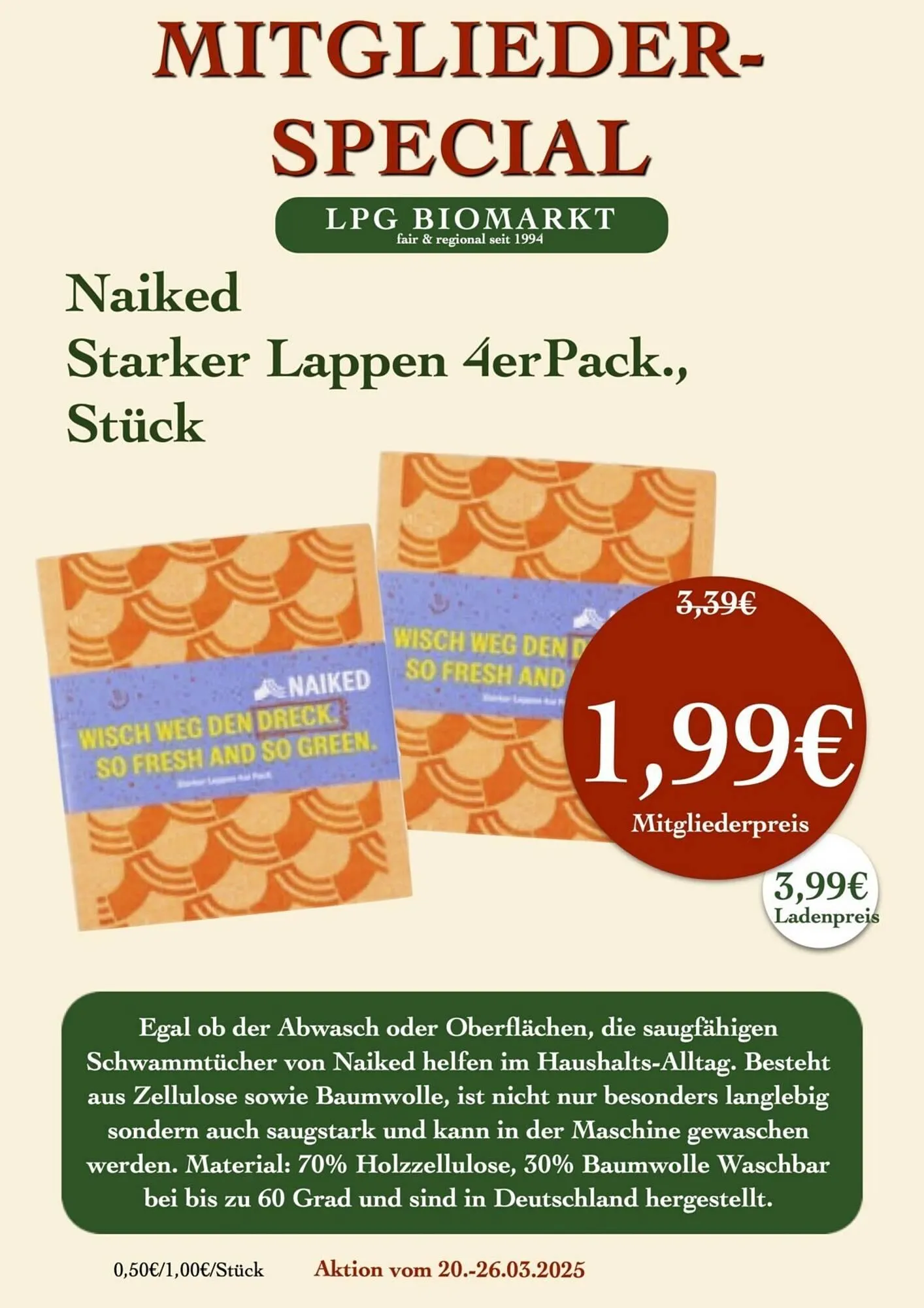 LPG Biomarkt Prospekt von 20. März bis 26. März 2025 - Prospekt seite 15