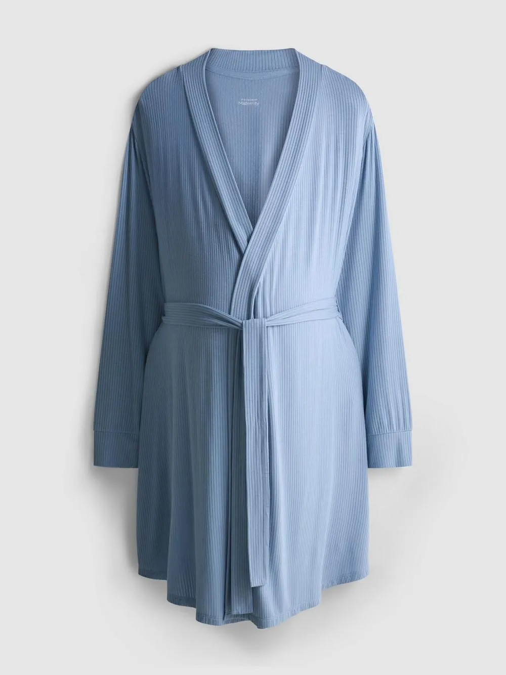 Gerippter Umstandsbademantel