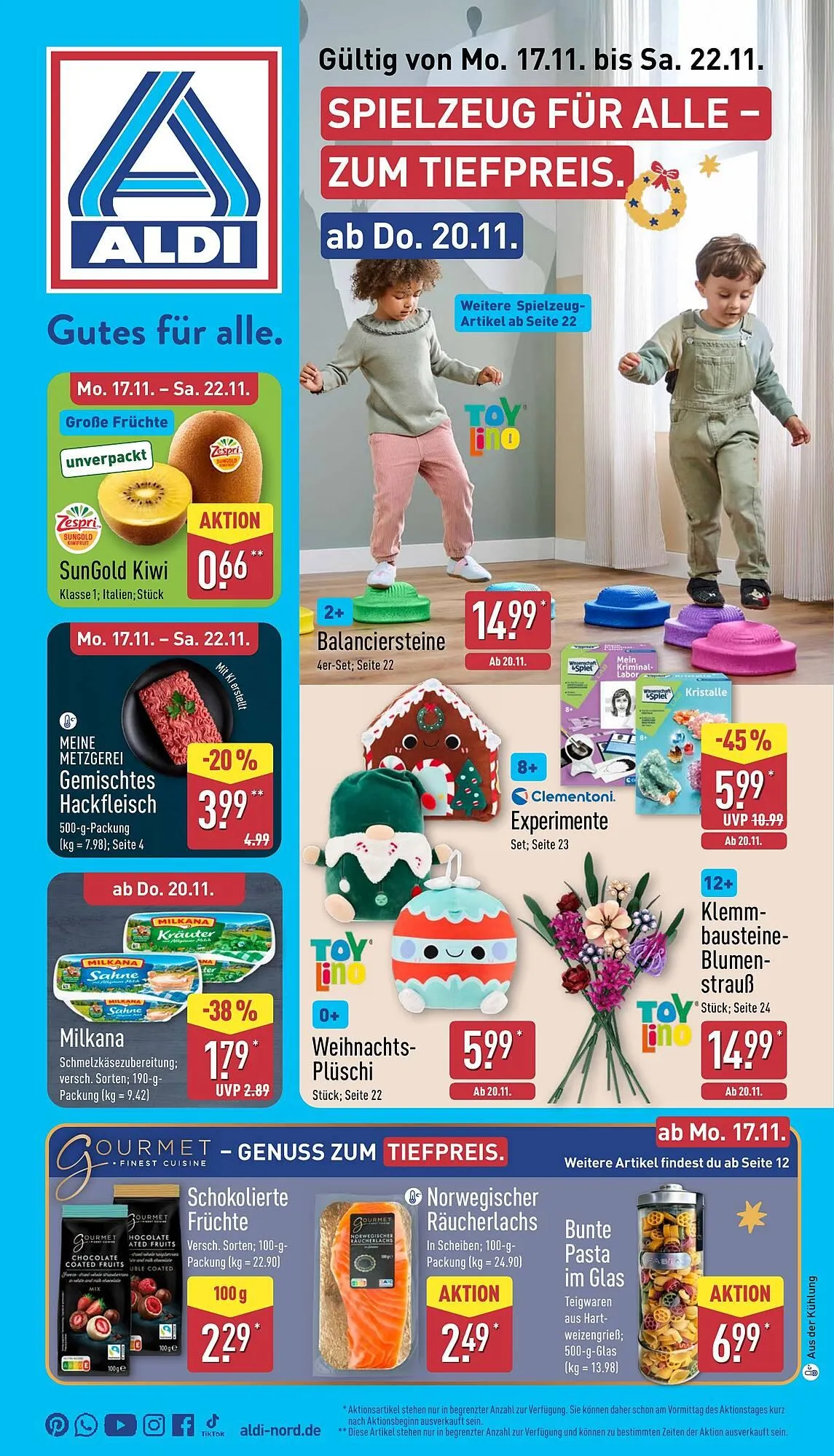 Aldi Nord Prospekt von 17. November bis 22. November 2025 - Prospekt seite 1