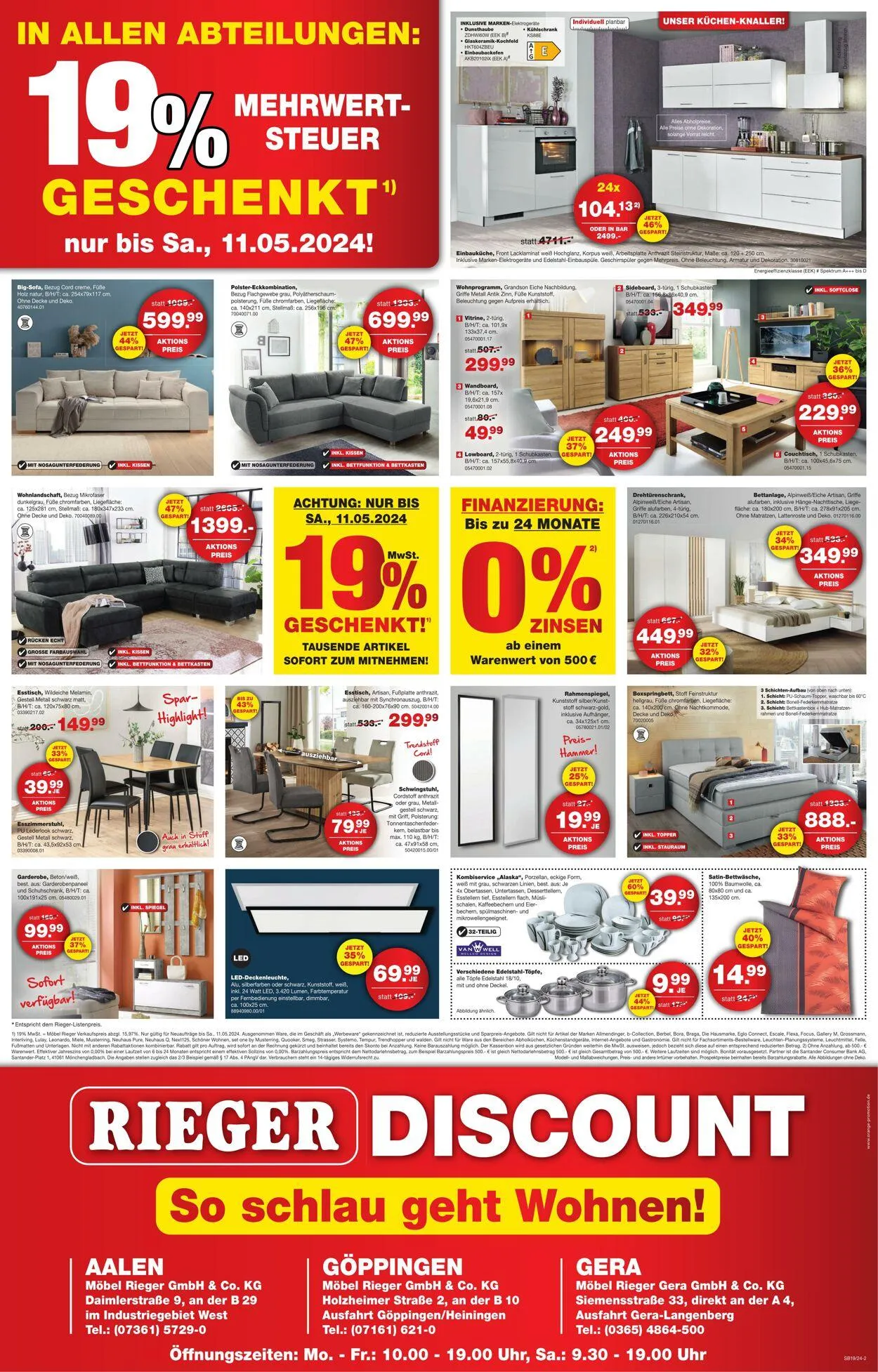 Möbel Rieger Aktueller Prospekt von 25. März bis 8. April 2026 - Prospekt seite 2