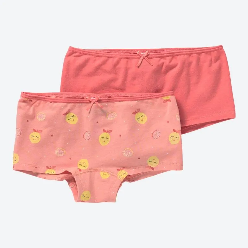 Kinder-Mädchen-Panty mit Zitronen-Motiv, 2er-Pack