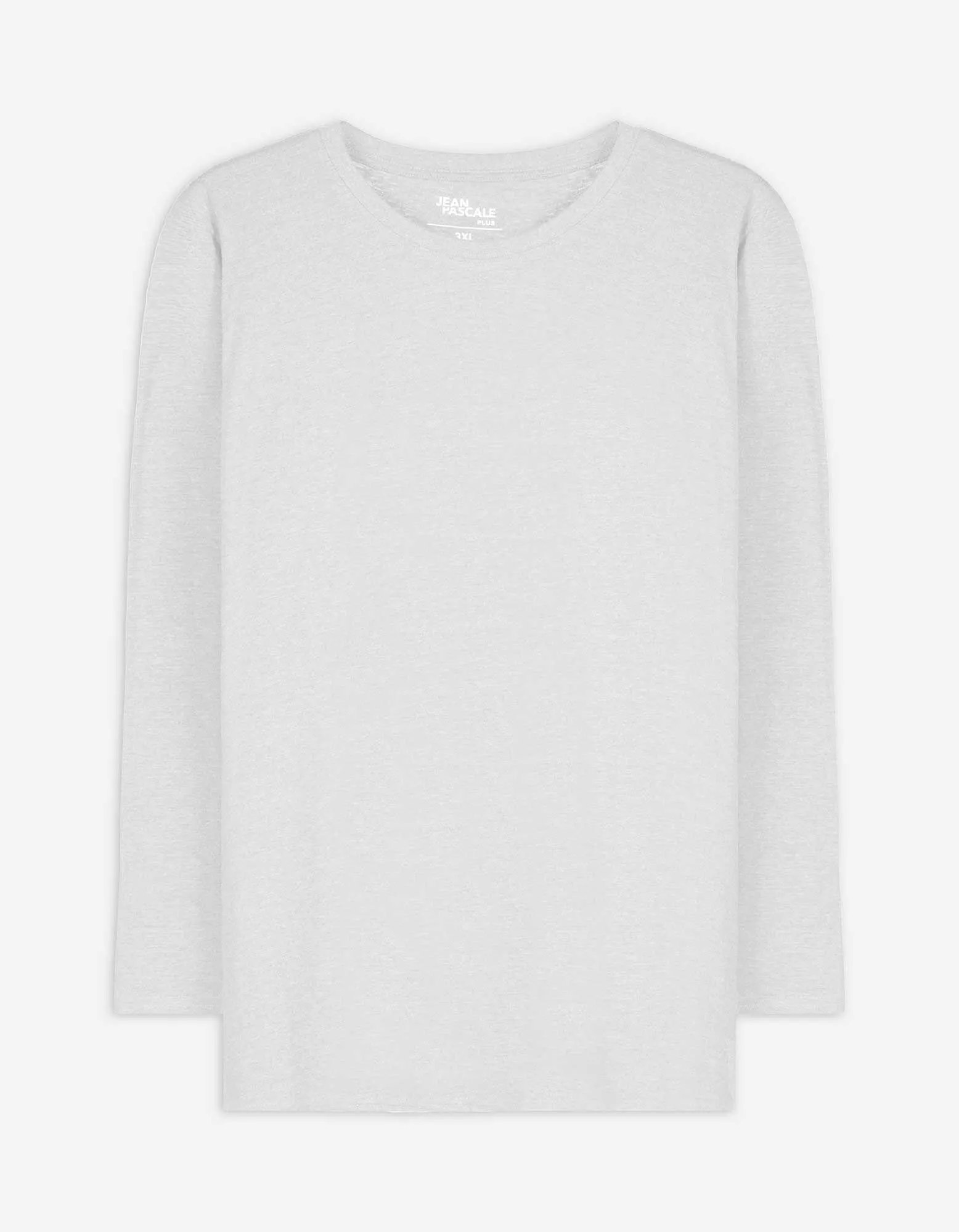 Langarmshirt - Baumwolle - weiß