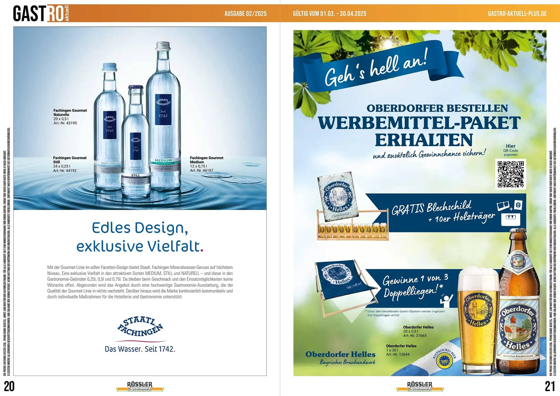 Getränke Rössler Prospekt von 1. März bis 30. April 2025 - Prospekt seite 11