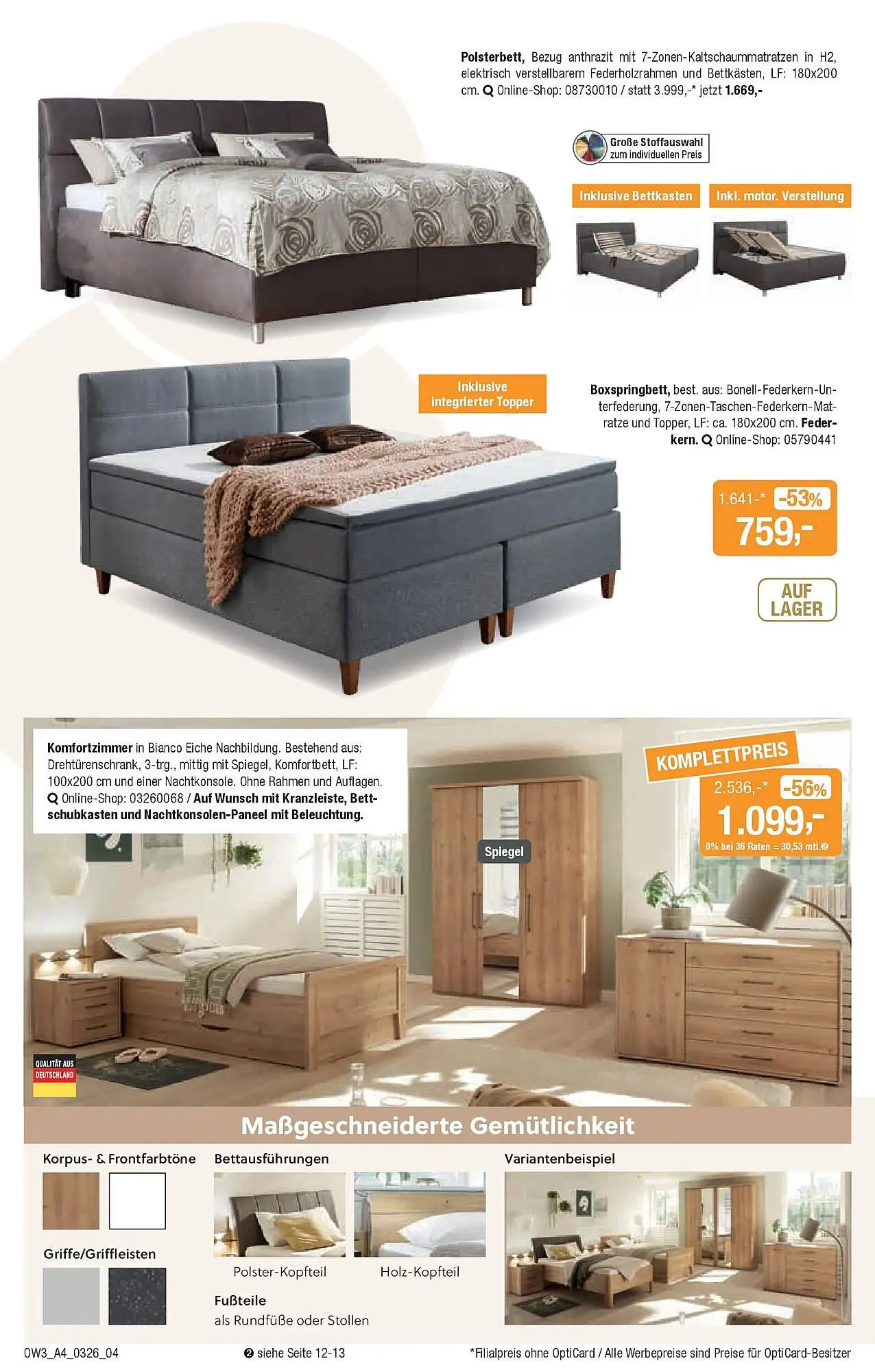 Opti Wohnwelt Prospekt von 25. Februar bis 21. März 2026 - Prospekt seite 4