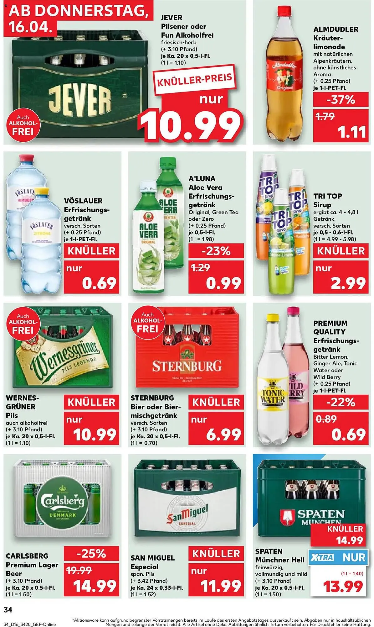 Kaufland Prospekt von 16. April bis 22. April 2026 - Prospekt seite 34