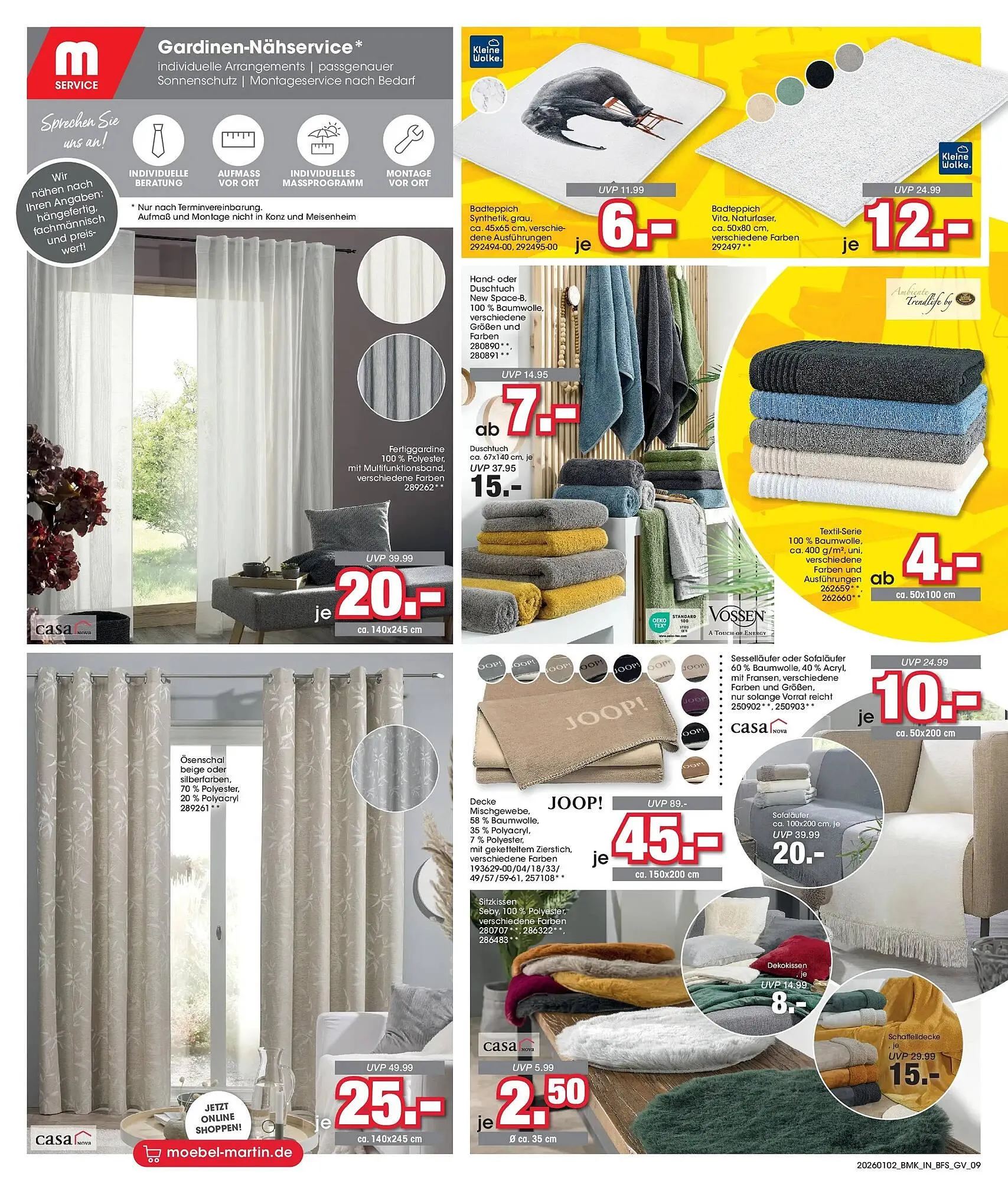 Möbel Martin Prospekt von 1. Januar bis 31. Januar 2026 - Prospekt seite 9